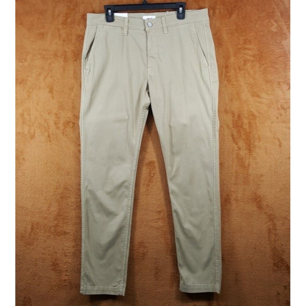 NN07 Pants Mens Size 33x32 Tan Chino Straight Slim Fit MARCO $220